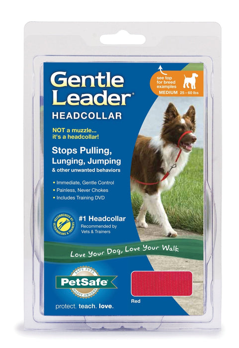 Gentle Leader Headcollar, Medium (25 - 60 lb) - Jeffers - Dog Supplies > Dog Apparel > Dog Collars, Harnesses, & Leashes