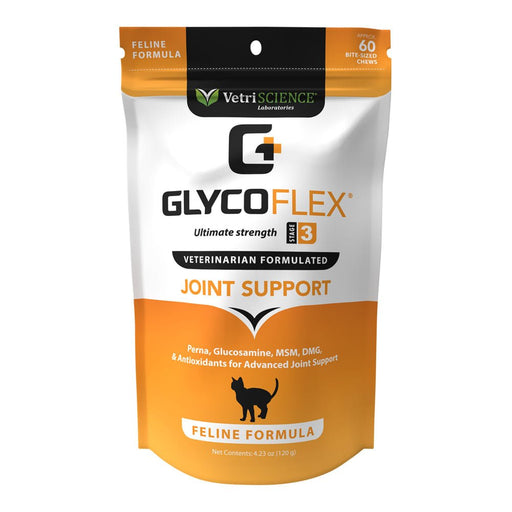 Glyco Flex 3 Joint Support for Cats, 60 Bite Sized Chews - Jeffers - Animal Health & Wellness > Joint Health