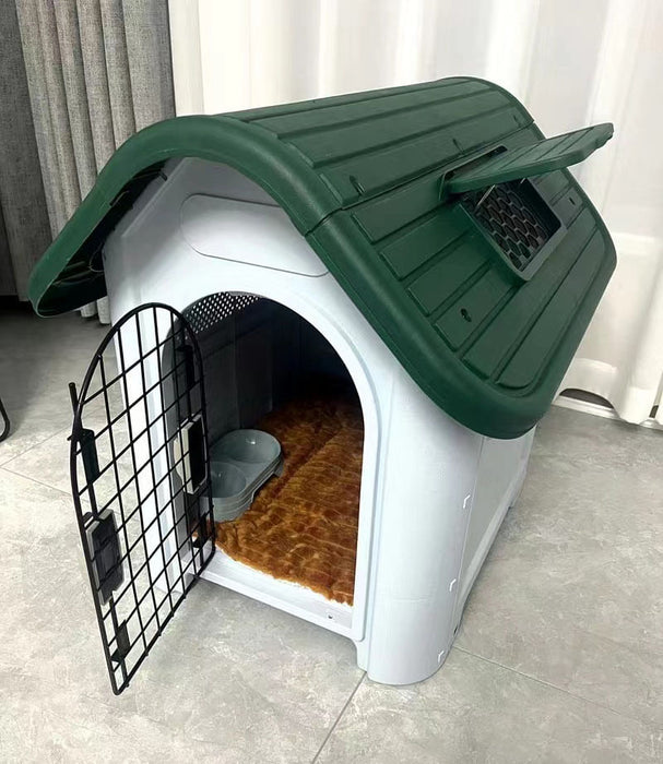 Green Roof Dog House with Air vent - Jeffers - Dog Supplies > Dog Houses