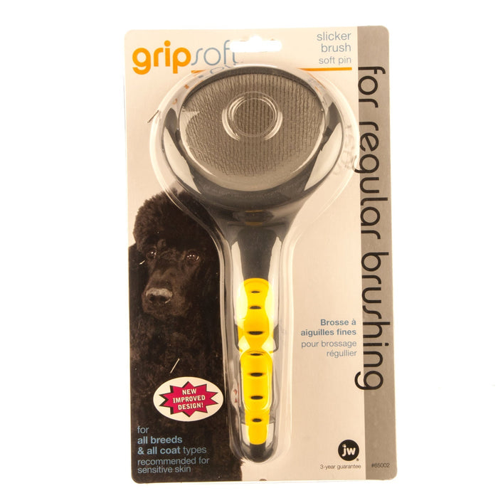 GripSoft Slicker Brush - Jeffers - Animal & Pet Supplies > Pet Grooming