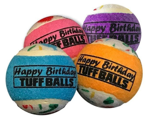 Happy Birthday Tuff Balls - Jeffers - Dog Supplies > Dog Toys