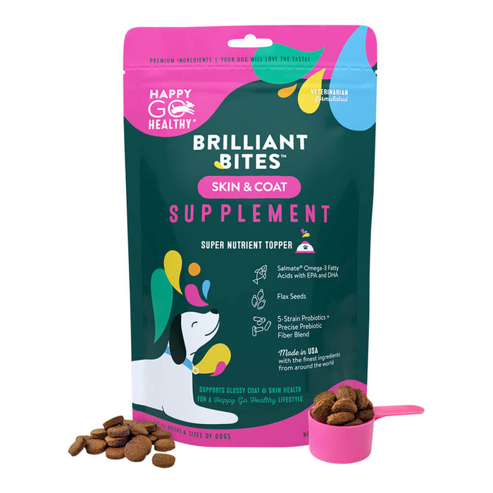 Happy Go Healthy Skin and Coat Supplement for Dogs - Jeffers - Animal Health & Wellness > Vitamins & Supplements