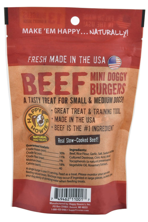 Happy Howie's Beef Doggy Burgers - Jeffers - Dog Supplies > Dog Treats