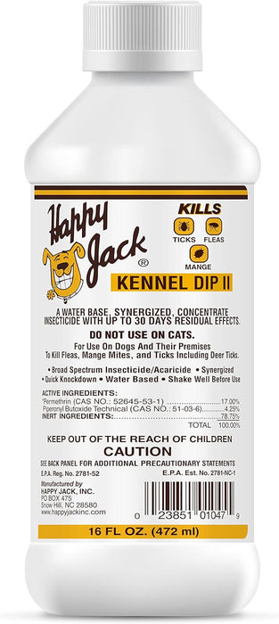 Happy Jack Kennel Dip II for Dogs - Jeffers - Animal Health & Wellness > Flea & Tick Control