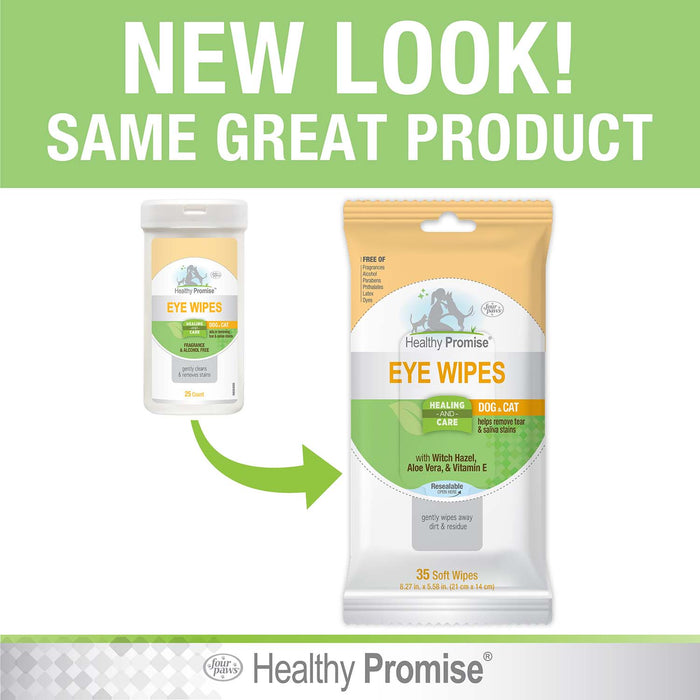 Healthy Promise Cat & Dog Eye Wipes, 35 ct - Jeffers - Animal Health & Wellness > Eye Care