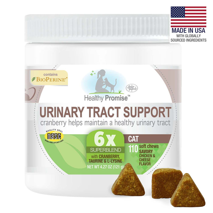 Healthy Promise Cat Urinary Tract Soft Chews, Chicken & Cheese, 110 ct - Jeffers - Animal Health & Wellness > Vitamins & Supplements