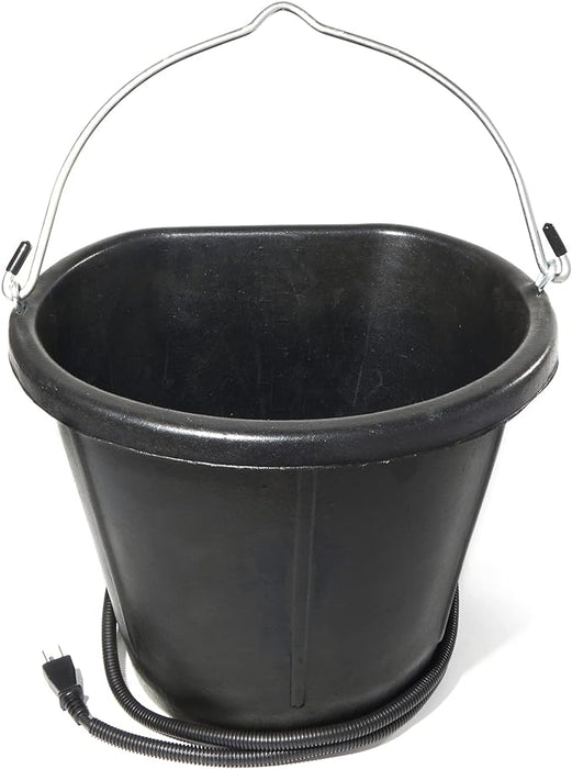 Heated Flat - Back Rubber Bucket - Jeffers - Farm & Ranch Supplies > Livestock Feeders & Waterers