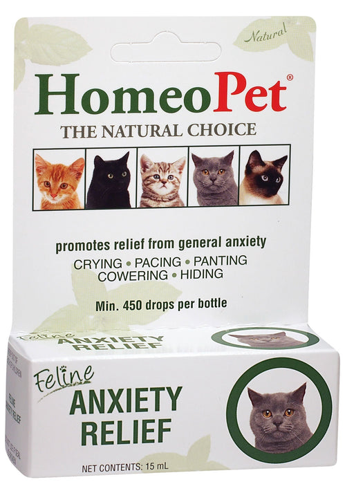 HomeoPet Anxiety Relief Feline, 15 mL - Jeffers - Cat Supplies > Cat Supplies