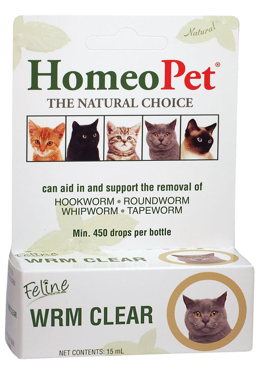 HomeoPet Feline Wrm Clear, 15 mL - Jeffers - Animal Health & Wellness > Medicine