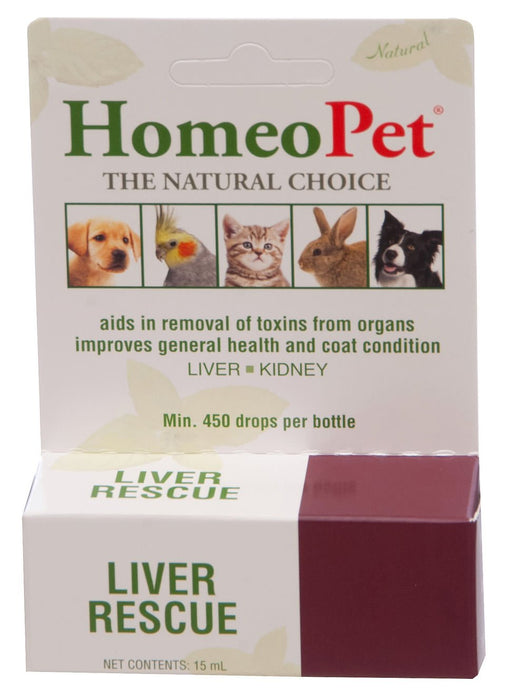 HomeoPet Liver Rescue, 15 mL - Jeffers - Animal Health & Wellness > Skin & Coat Care