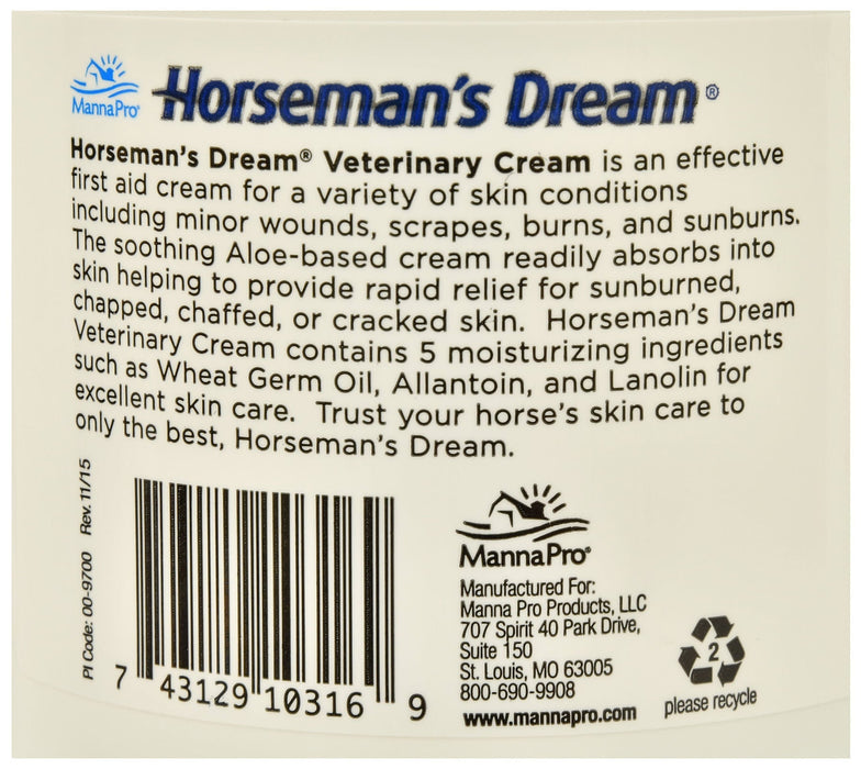 Horseman's Dream Aloe Vera Vet Cream - Jeffers - Animal Health & Wellness > Skin & Coat Care