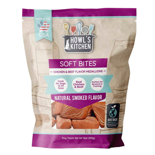 Howl's Kitchen Chicken and Beef Flavor Meaty Medallions, 12 oz - Jeffers - Dog Supplies > Dog Treats > Jerky & Sausages