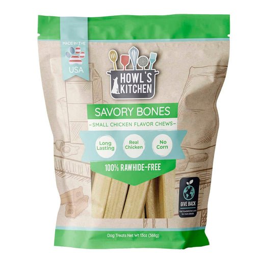 Howl's Kitchen Savory Bones SM Chicken Chews - Jeffers - Dog Supplies > Dog Treats > Chews