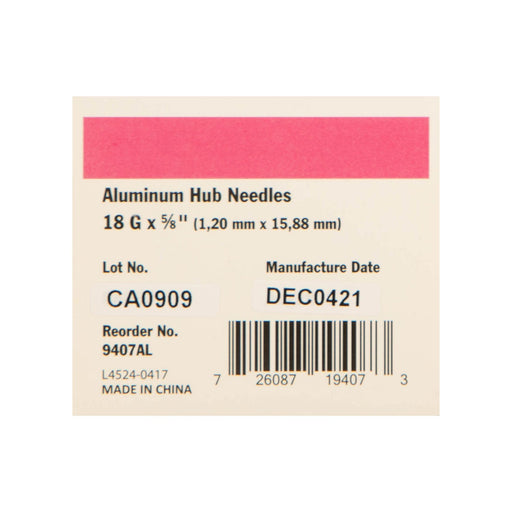 Ideal Aluminum Hub Needles, Boxes - Jeffers - Animal Health & Wellness > Medical Supplies