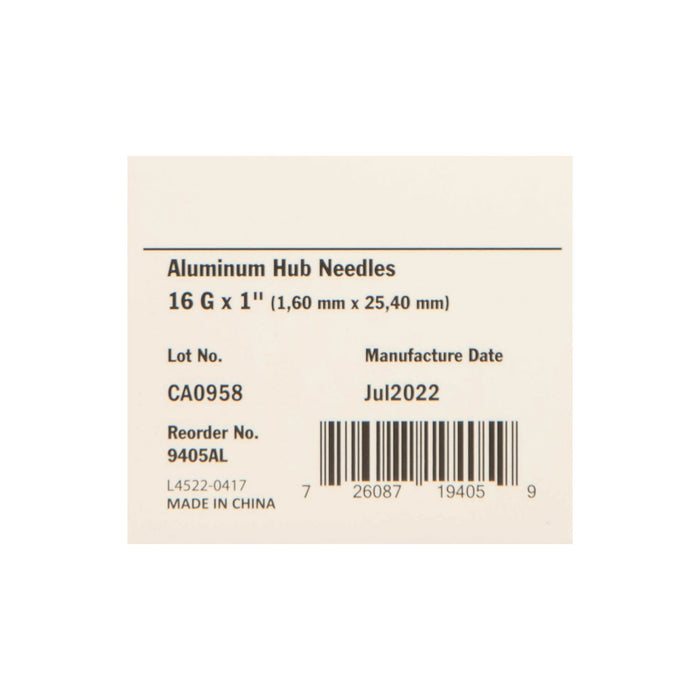 Ideal Aluminum Hub Needles, Boxes - Jeffers - Animal Health & Wellness > Medical Supplies