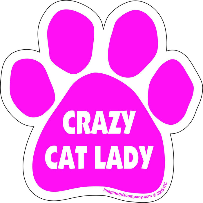 PAW Magnets, each - Crazy Cat Lady  