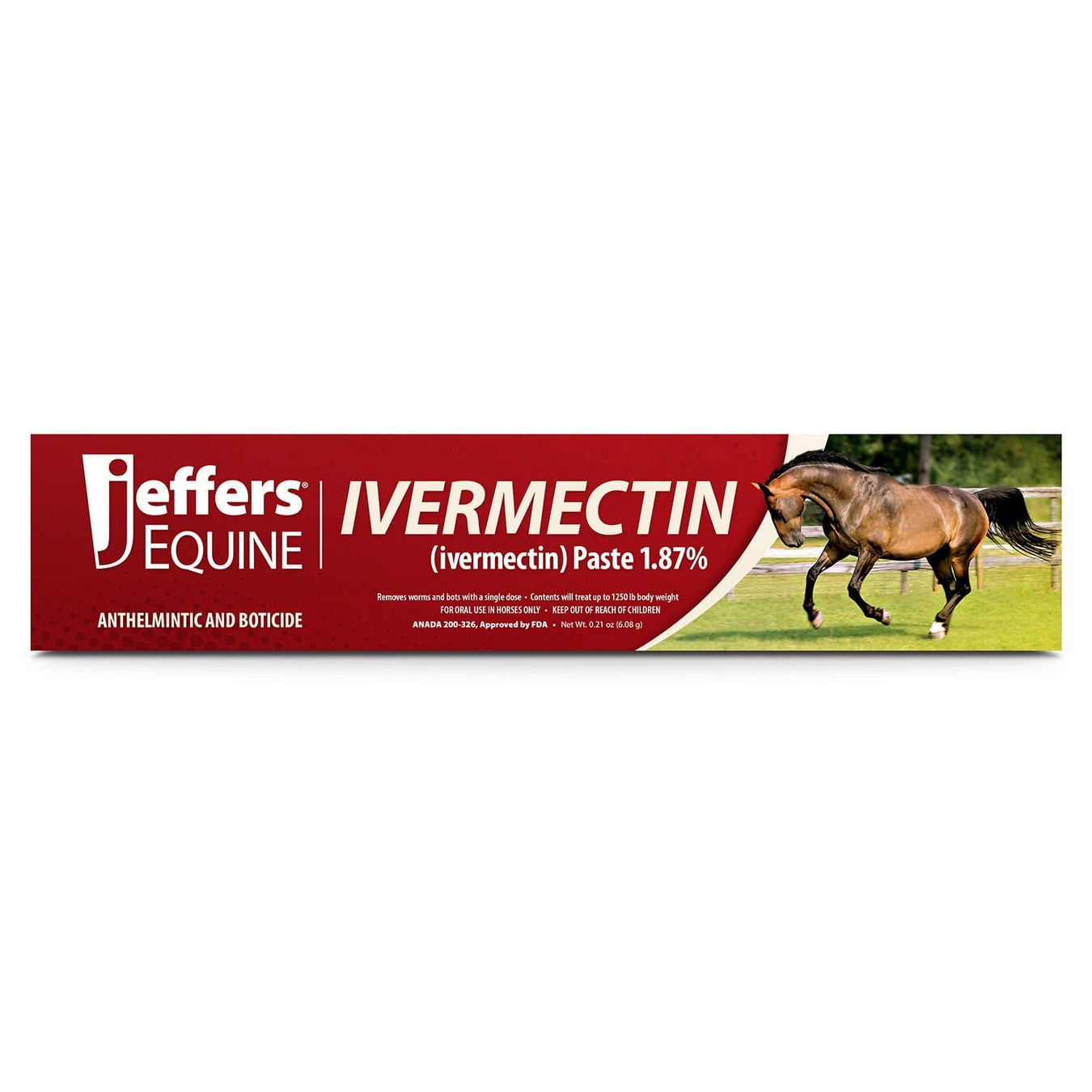 Ivermectin Horse Dewormer Gel - Jeffers - Animal Health & Wellness > Medicine