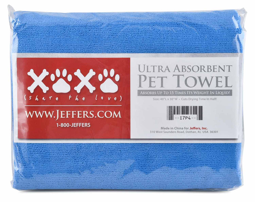 Jeffers Absorbent Pet Towel - Jeffers - Animal & Pet Supplies > Pet Grooming