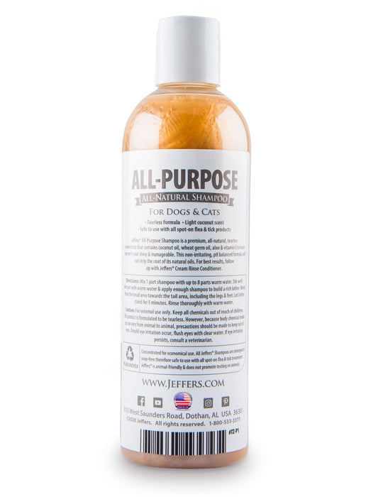 Jeffers All - Purpose Shampoo for Dogs and Cats - Jeffers - Animal & Pet Supplies > Pet Grooming > Pet Shampoo & Conditioner