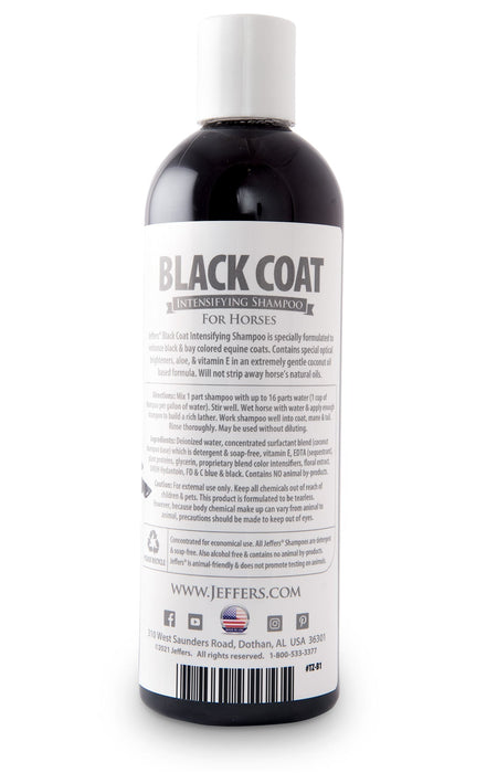 Jeffers Black Coat Shampoo for Horses - Jeffers - Horse Supplies > Horse Grooming