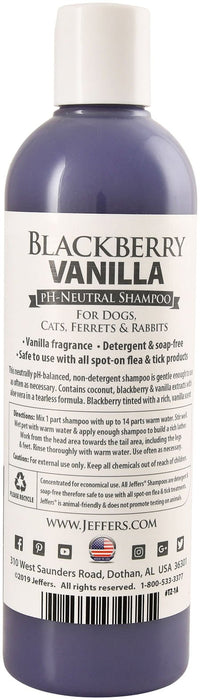 Jeffers Blackberry Vanilla Pet Shampoo - Jeffers - Animal & Pet Supplies > Pet Grooming > Pet Shampoo & Conditioner