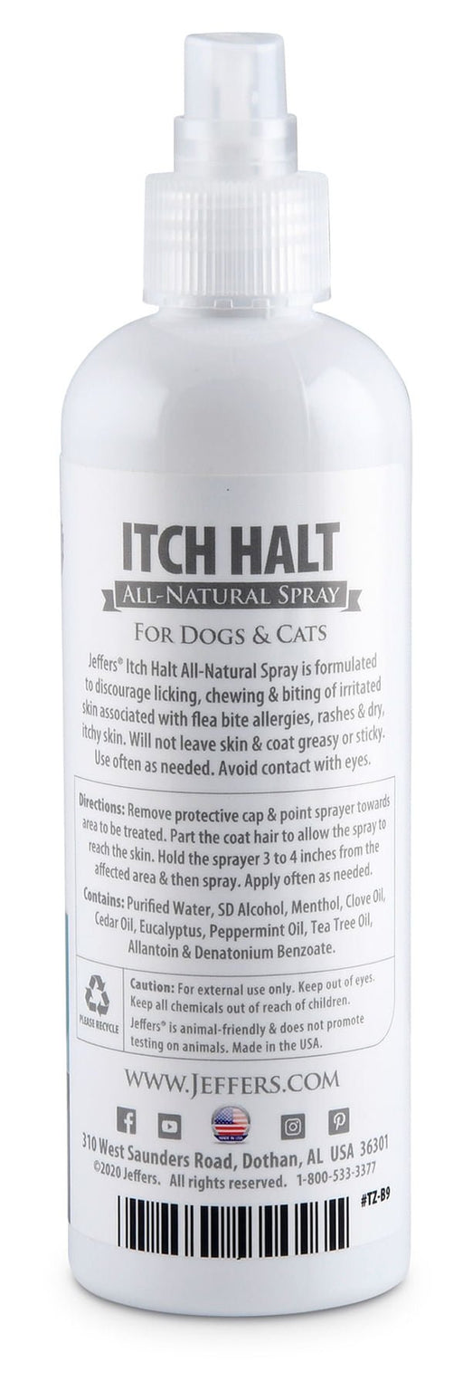 Jeffers Itch Halt Spray, 8 oz - Jeffers - Animal Health & Wellness > Skin & Coat Care