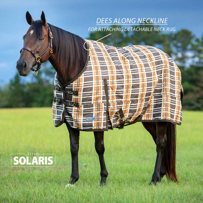 Jeffers Solaris 1200 Denier, Heavy, Turnout Blanket with Neck Rug - Jeffers - Horse Supplies > Horse Blankets & Sheets