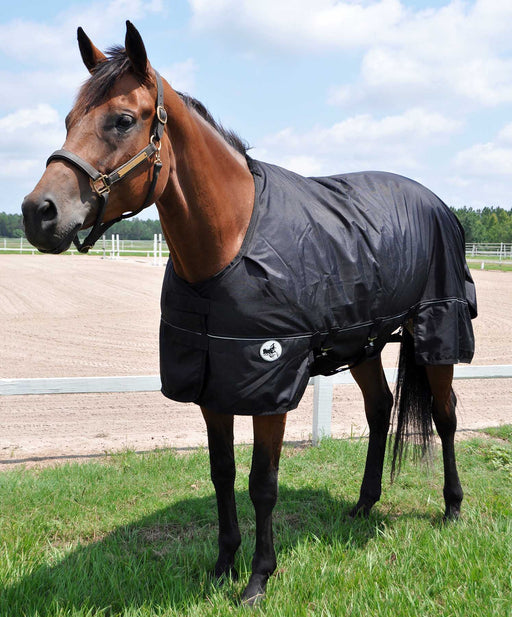 Jeffers Supreme Plus Heavy Weight Turnout Blanket, Blk/Blk - Jeffers - Horse Supplies > Horse Blankets & Sheets