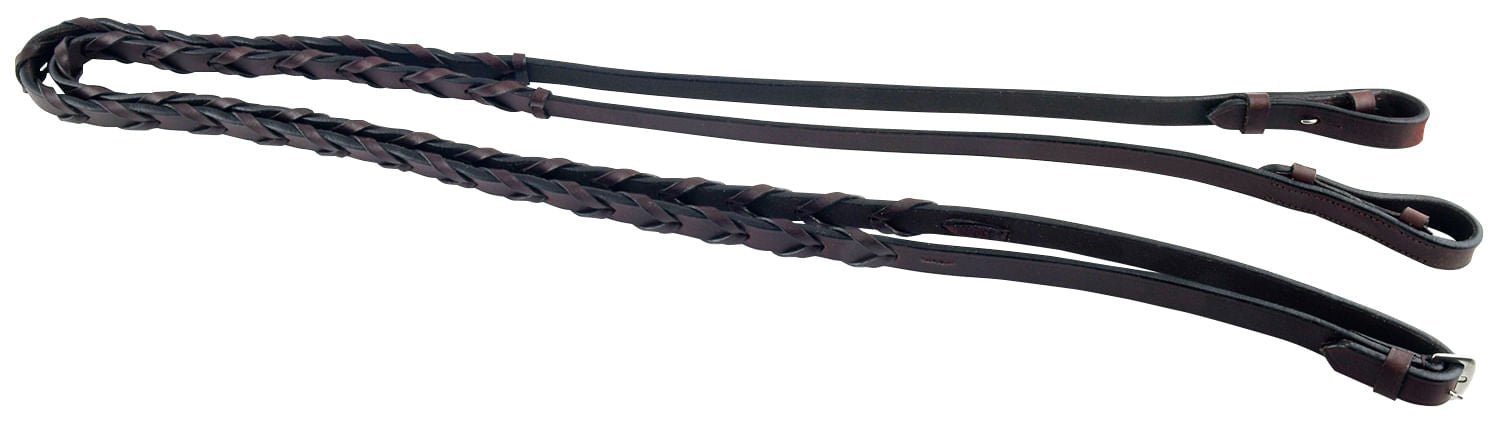 Jeffers Uniquely English Laced Reins - Jeffers - Horse Supplies > Horse Tack > Bridles & Headstalls