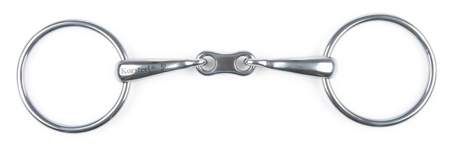 JP Korsteel French Link Loose Ring Snaffle Bit - Jeffers - Horse Supplies > Horse Tack > Bridle Bits