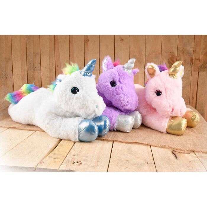 Jumbo Unicorn Plush Dog Toy, 24'L (assorted) - Jeffers - Dog Supplies > Dog Toys