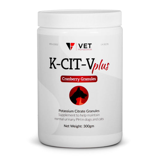 K - CIT - V Plus Cranberry 300 gm Granules for Dogs and Cats - Jeffers - Animal Health & Wellness > Vitamins & Supplements