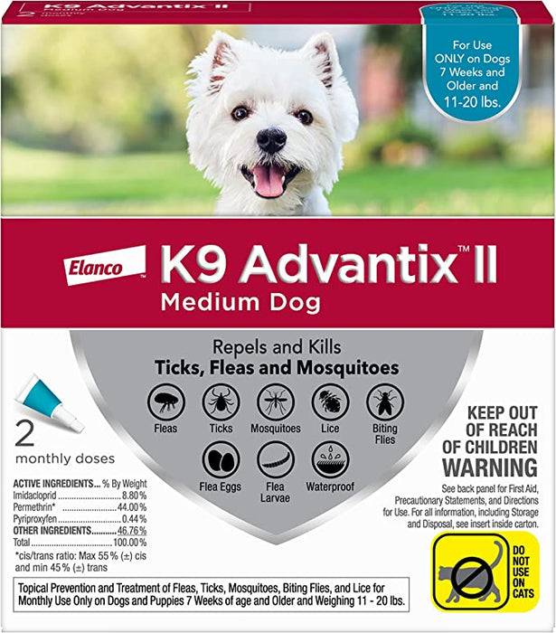 K9 Advantix II Flea and Tick Prevention for Dogs - Jeffers - Animal Health & Wellness > Flea & Tick Control