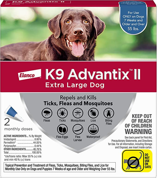 K9 Advantix II Flea and Tick Prevention for Dogs - Jeffers - Animal Health & Wellness > Flea & Tick Control