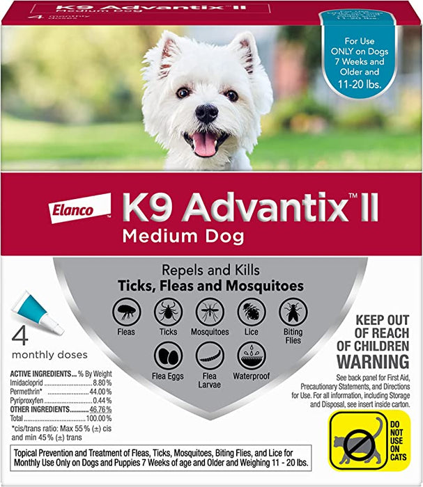 K9 Advantix II Flea and Tick Prevention for Dogs - Jeffers - Animal Health & Wellness > Flea & Tick Control