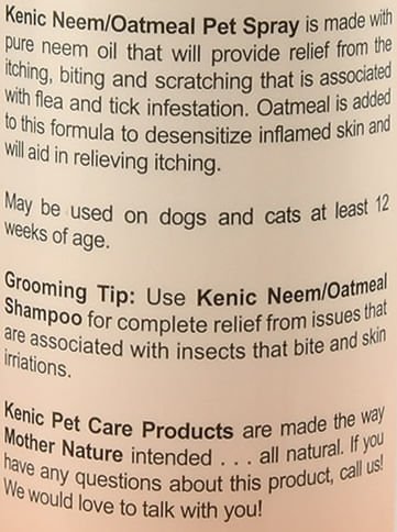 Kenic Neem/Oatmeal Anti - Itch Spray - Jeffers - Animal Health & Wellness > Skin & Coat Care