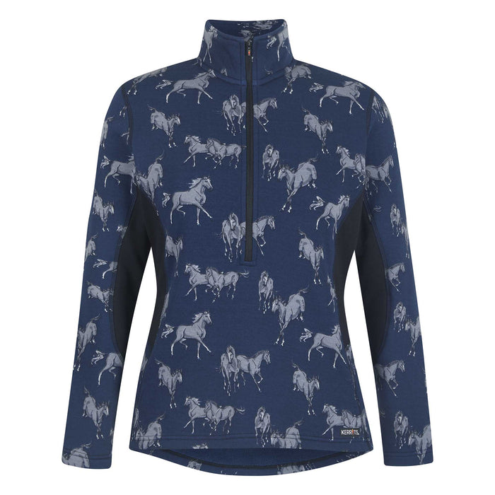 Kerrits Horse Sense Fleece Half Zip - Jeffers - Women > Women's Riding & Equestrian Clothes