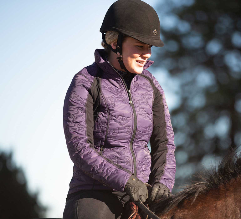 Kerrits Riders Delite Quilted Jacket, Blackberry/Black - Jeffers - Horse Supplies > Riding Apparel & Accessories