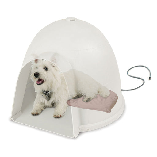 K&H Lectro - Soft Igloo - Style Heated Bed, Tan - Jeffers - Dog Supplies > Dog Beds