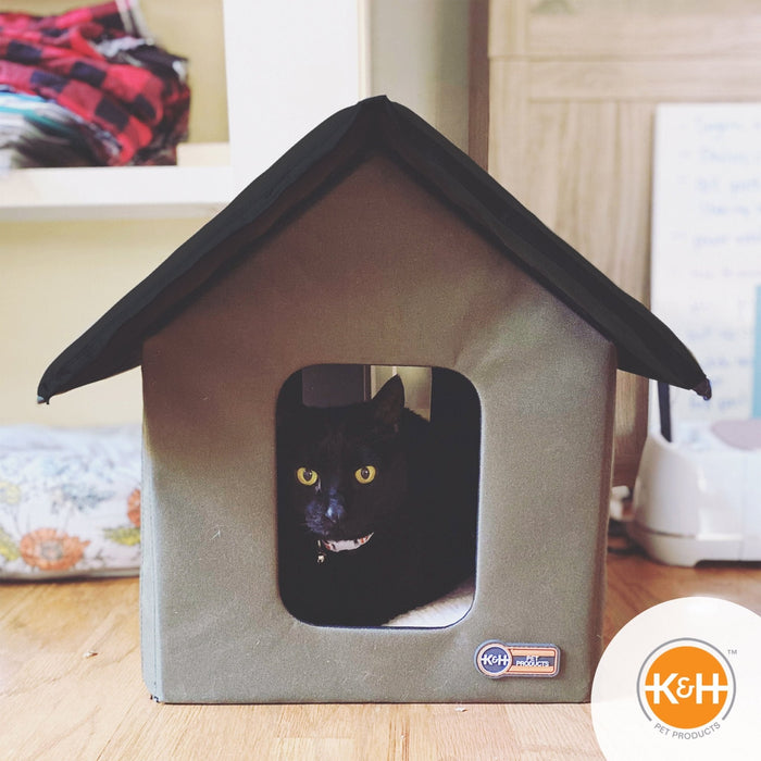 K&H Outdoor Heated Cat House - Jeffers - Animal & Pet Supplies > Pet Heating Pads