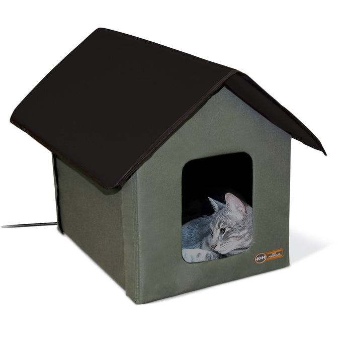 K&H Outdoor Heated Cat House - Jeffers - Animal & Pet Supplies > Pet Heating Pads