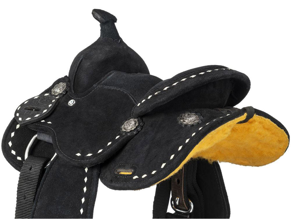 King Series Mini Stratford Suede Barrel Saddle - Jeffers - Horse Supplies > Horse Tack > Saddles