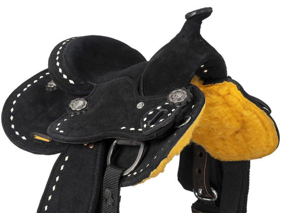 King Series Mini Stratford Suede Barrel Saddle - Jeffers - Horse Supplies > Horse Tack > Saddles