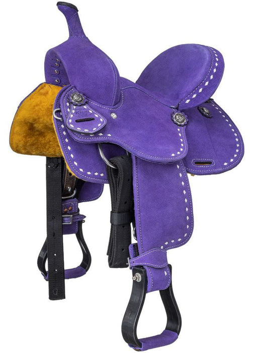 King Series Stratford Suede Barrel Saddle - Jeffers - Horse Supplies > Horse Tack > Saddles