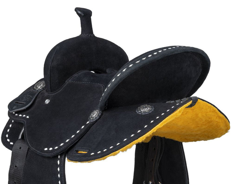 King Series Youth Stratford Suede Barrel Saddle - Jeffers - Horse Supplies > Horse Tack > Saddles