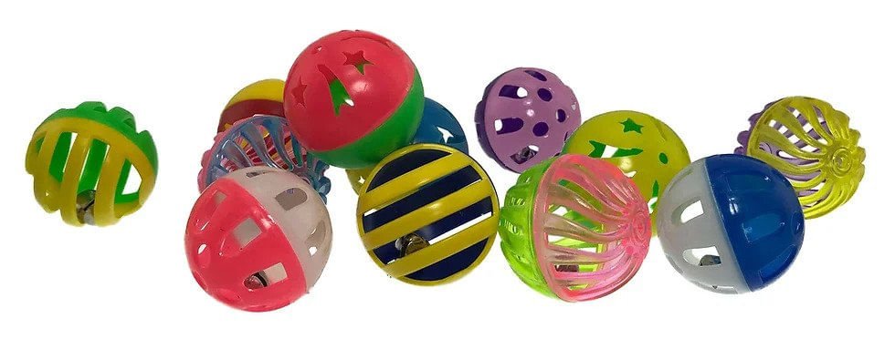 Kitty Jingle Balls, 4 pk, Assorted - Jeffers - Cat Supplies > Cat Toys