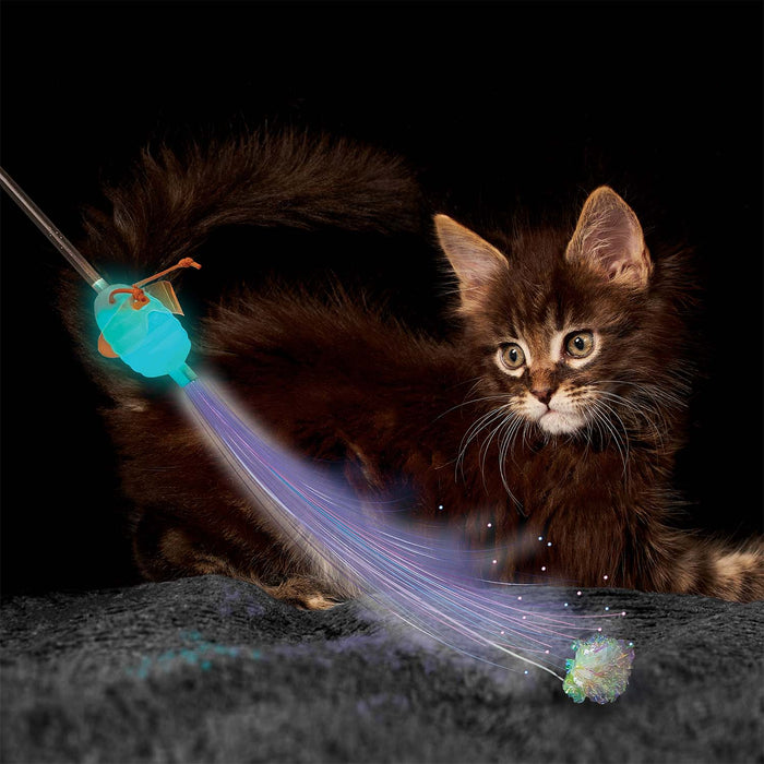 KONG Teaser Glow in the Dark Firefly Wand Cat Toy - Jeffers - Cat Supplies > Cat Toys