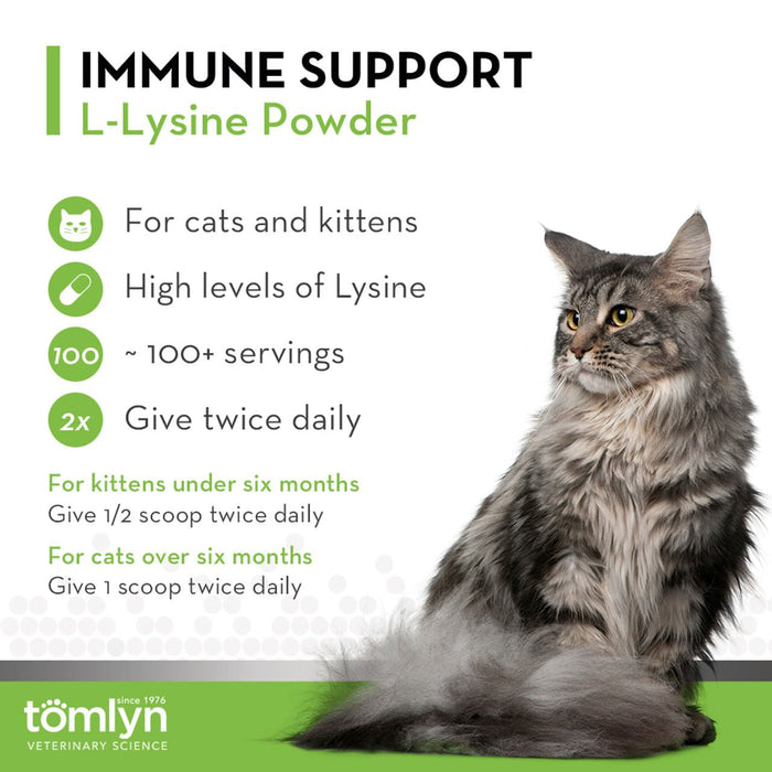 L - Lysine Powder Immune Support for Cats, 3.5 oz - Jeffers - Animal Health & Wellness > Eye Care