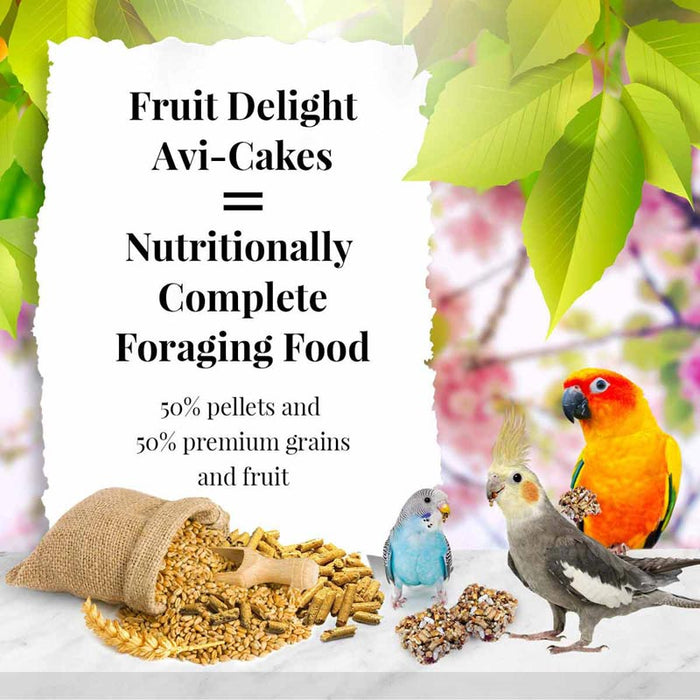 Lafeber Fruit Delight Avi - Cakes for Small Birds, 8 oz - Jeffers - Bird Supplies > Bird Supplies