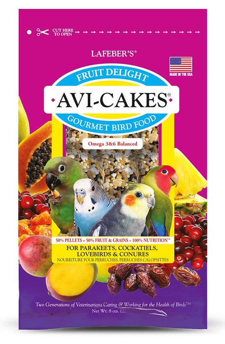 Lafeber Fruit Delight Avi - Cakes for Small Birds, 8 oz - Jeffers - Bird Supplies > Bird Supplies